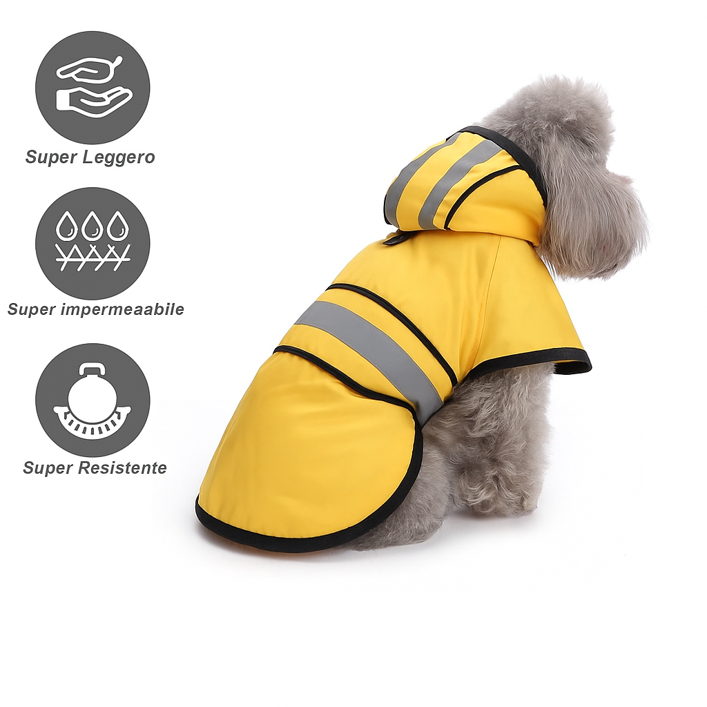 cappotto impermeabile per cani